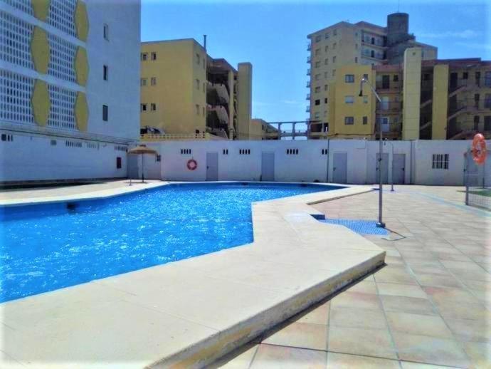 Apartamento Roquetas De Mar Urbanizacion, 2 Dormitorios, Gran Terraza Con Vista Al Mar, Wi-Fi, Parking Y Piscina Ngoại thất bức ảnh