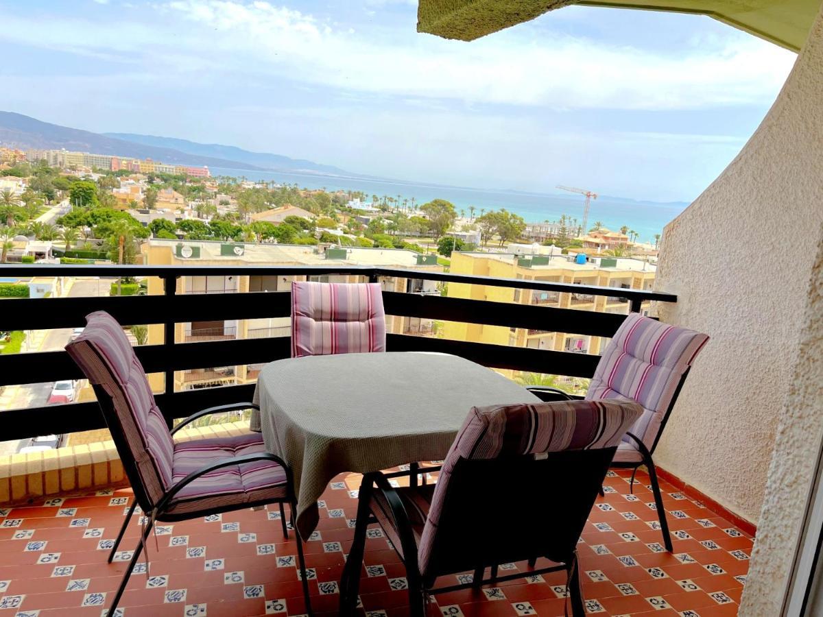 Apartamento Roquetas De Mar Urbanizacion, 2 Dormitorios, Gran Terraza Con Vista Al Mar, Wi-Fi, Parking Y Piscina Ngoại thất bức ảnh
