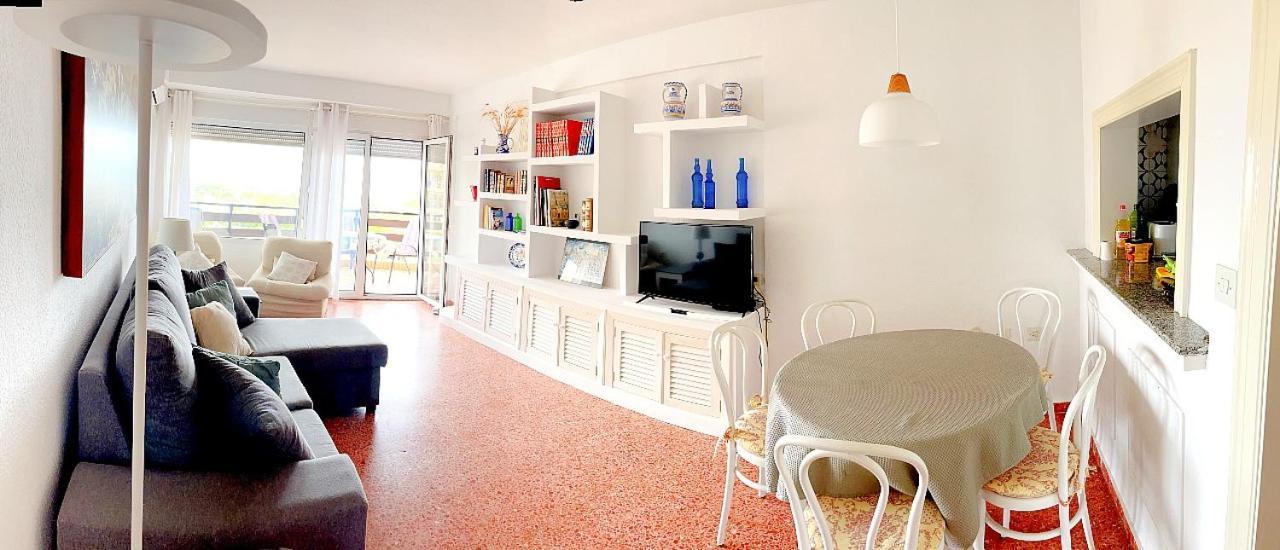 Apartamento Roquetas De Mar Urbanizacion, 2 Dormitorios, Gran Terraza Con Vista Al Mar, Wi-Fi, Parking Y Piscina Ngoại thất bức ảnh