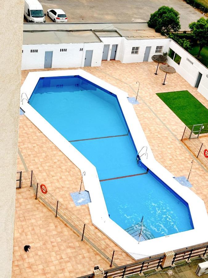 Apartamento Roquetas De Mar Urbanizacion, 2 Dormitorios, Gran Terraza Con Vista Al Mar, Wi-Fi, Parking Y Piscina Ngoại thất bức ảnh
